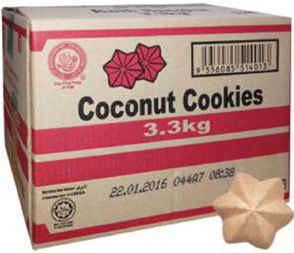 HUP SENG COCONUT COOKIES 3.3KG 0000519030