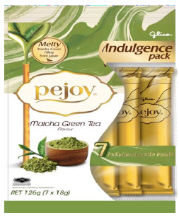 PEJOY FAMILY PACK 7 X 18G (126G) GREEN TEA MATCHA PEJ1002